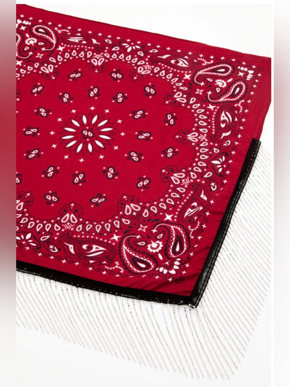 Idyllwind fueled by Miranda Lambert Abby Ann Rhinestone Fringe Red Bandana - Picture 5 of 11